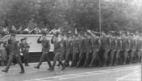 На плацу в СВВАУЛ, 3-я аэ, какой-то празднмк