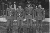 3 аэ 69 к.о. г.Пугачев. Ю.Глушенков, Ю.Каяшов, А.Войчук и А.Шаболин, 3-е из них остались инструкторами