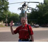 Ми-24 у КПП СВВАУЛ и Ю.Рогачев