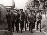 г.Кузнецк 1983г. 2 курс. Выход в город с ком. звена А.Оборневым.