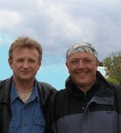 Броды, 30.04.2008 г. Хованец В., Ярёменко И. однокашники.