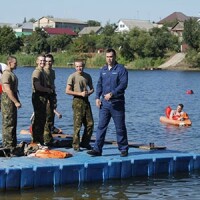 На Иргизе — как в небе: курсанты СВВАУЛ отрабатывали спасение на воде